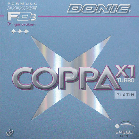 DONIC Belag Coppa X1 Turbo Platin DONIC Belag Coppa X1 Turbo Platin