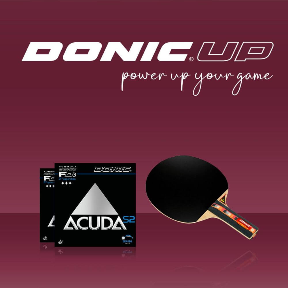 DONIC UP Waldner Senso Carbon with Acuda S2 DONIC UP Waldner Senso Carbon with Acuda S2