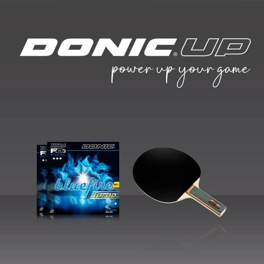 DONIC UP True Carbon with Bluefire M1 Turbo DONIC UP True Carbon with Bluefire M1 Turbo