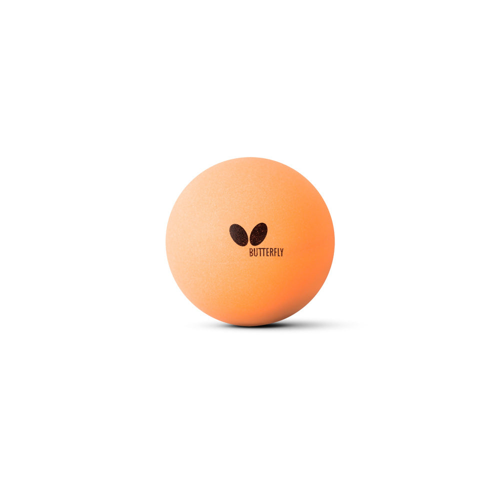 Oranger Butterfly Giant Tischtennisball mit schwarzem Butterfly-Logo