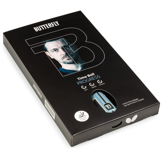Butterfly Timo Boll Progress in Originalverpackung mit Herstellerwerten
