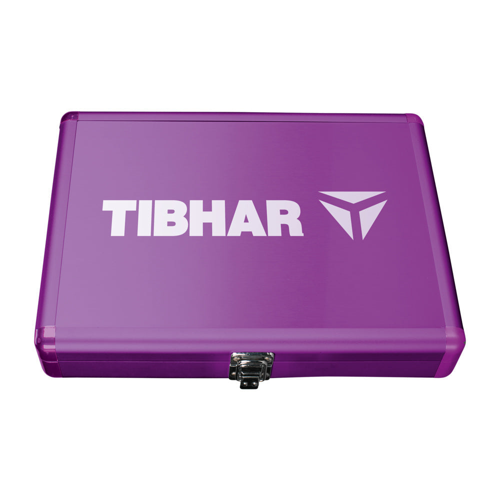 Tibhar Schlägerkoffer Alum Cube Premium II in Violett aus Aluminium
